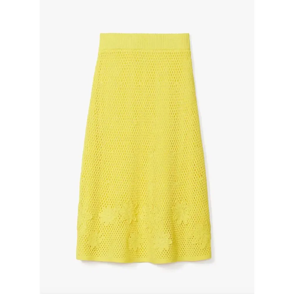 Kate Spade Crochet Knit Sweater & Midi Skirt SET